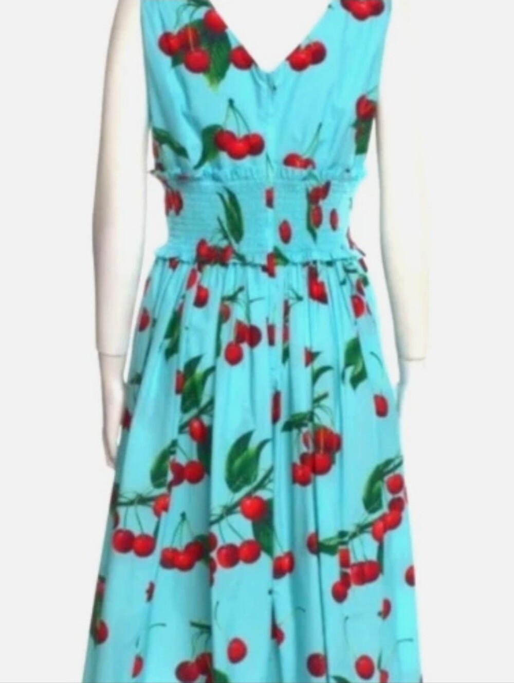Dolce & Gabbana Cherry Print Dress $2495 Size XL Excellent Condition! - Picture 3 of 3